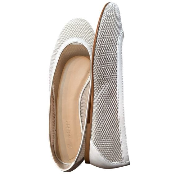 M. Gemi The Contessa Women’s Mesh Ballet Flat Shoe Size 40 IT (US 9-9.5) White - Picture 7 of 10